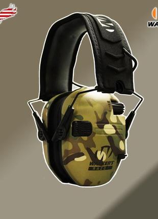 Комплект навушники тактичні військові шумопоглинаючі walker`s ...
