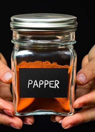 Наклейка на банку, стікери для спецій. набір перманентний біли...