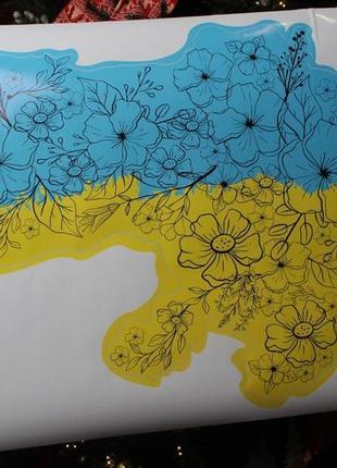 Інтер'єрна наліпка на стіну карта україни3 фото