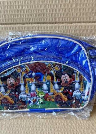 Сумка дитяча синя disney з ремінцем