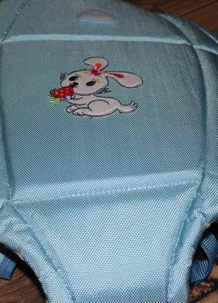Рюкзак - кенгуру переноска для малюка, слінг блакитний б\у6 фото