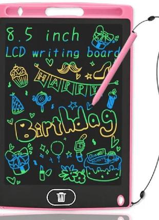 Планшет для малювання дитячий writing tablet lcd 8.5 pink (код...
