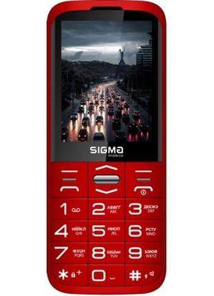 Телефон sigma mobile comfort 50 grace dual sim red (код товара...