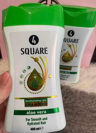 Розгладжуючий шампунь для волосся "алое вера" 4 square