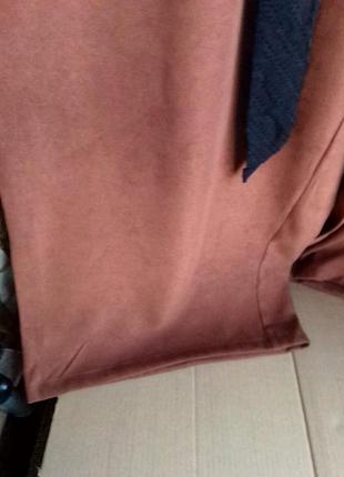 Широкі штани темно-гірчичного кольору shein curve5 фото
