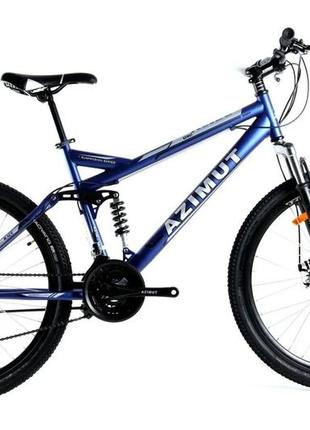 Велосипед azimut 26″ race gfrd рама 18, фиолетовый violet