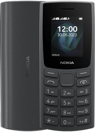 Телефон nokia 105 ss 2023 (no charger) charcoal (код товару:29...