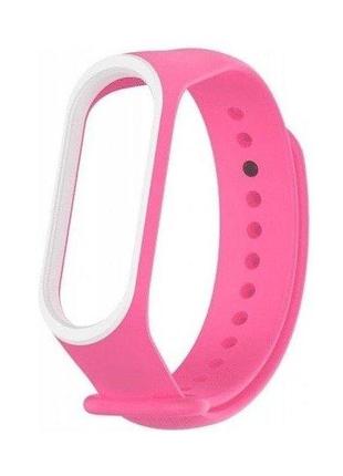 Ремешок для mi band 3/4 pink/white (код товара:12972)