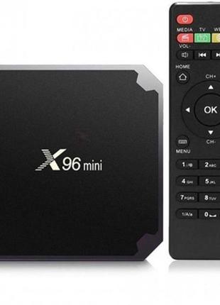 Тв-приставка smart tv x96 mini w2 2/16gb black (код товара:30216)