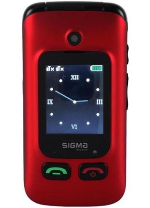 Телефон sigma comfort 50 shell type-c dual sim red/black (код ...