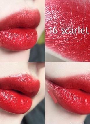 Tom ford - lip color lipstick - помада, 16 - scarlet rouge, 2.96 ml3 фото