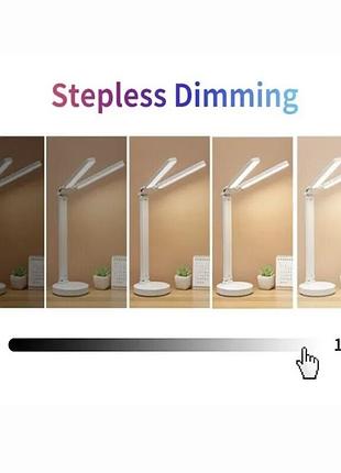 Лампа led настільна, на акумуляторі (годинник,календар,термометр)