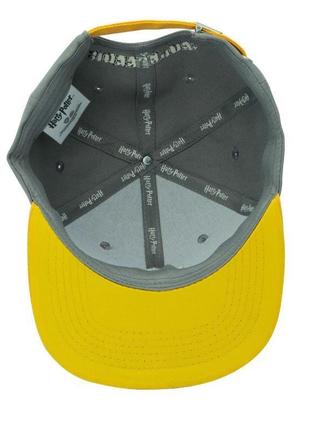 Кепка harry potter cap hufflepuff snapback (жовто-сірий, abyst...2 фото