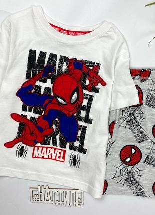 Новий збірний костюм marvel шорти +футболка новий 98см /2-3р хлопчик primark