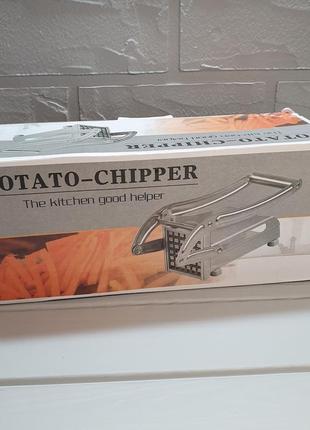Картоплерізка (овочерізка) механічна, пристрій для різання картоплі фрі potato chipper5 фото