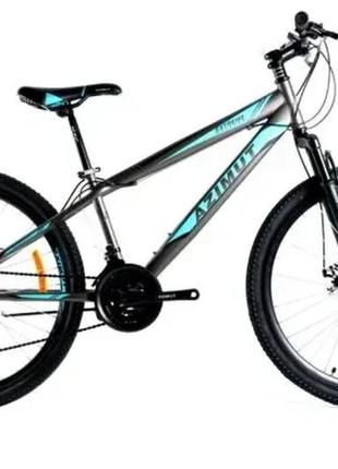 Велосипед azimut extreme 24″ gfrd рама 13, серо-синий gray-blue