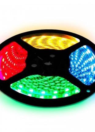 Світлодіодна стрічка в силіконі вологозахищена smd 5050 rgb 5м1 фото