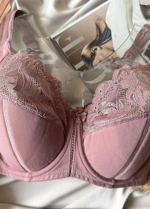 Мягкий бюстгальтер большого размера на 9 размер груди, коричневый