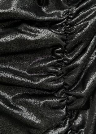 Костюм серебрянный праздничный топ юбка новый5 фото