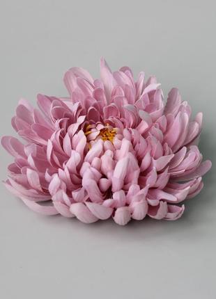 Искусственный цветок хризантема, лилового цвета, 16 см. цветы премиум-класса для интерьера, декора