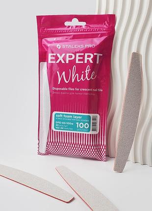 Сталекс змінні білі файли на м'якій основі для пилки півмісяць 100 грит "expert" dfe-40-100w (30 шт)