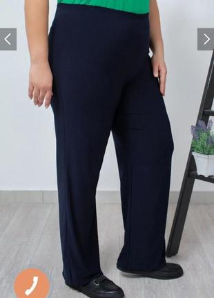 Новые льняные брюки палаццо 54-56 размер m&amp;s