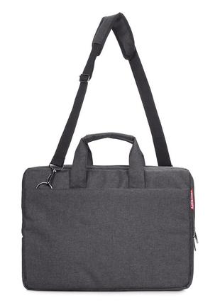 Сумка для ноутбука poolparty,  мужская сумка для ноутбука 14 дюймов  laptop темно-серая3 фото