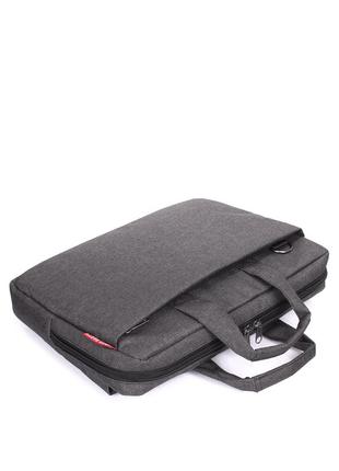 Сумка для ноутбука poolparty,  мужская сумка для ноутбука 14 дюймов  laptop темно-серая4 фото