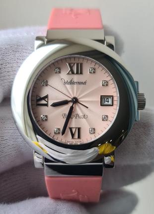 Жіночий годинник paul picot mediterranee pink diamonds swiss made 40mm нові