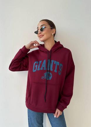 Молодежный свитшот женский  giants, oversized2 фото