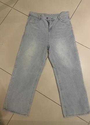 Джинсы , стильные джинсы , широкие джинсы , бойфренды , джинсы бойфренды , джинсы со звездами3 фото