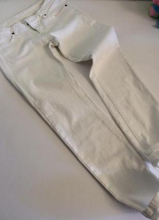 Джинсы topshop белого цвета р.28/32, р.s-m,из плотного хлопка