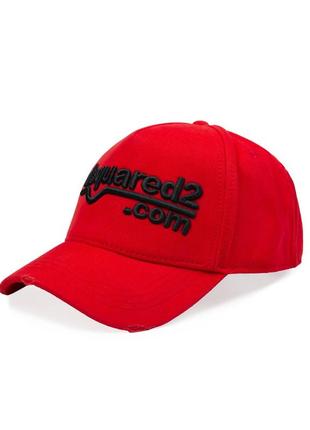 Бейсболка в стилі dsq ідеальної якості кепка червона2 фото