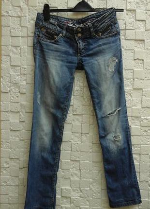 Джинси esprit жіночі рвані блакитні 44