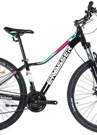 Велосипед crosser girl xc-100 26" рама 13 чорно-бірюзовий black-turquoise1 фото