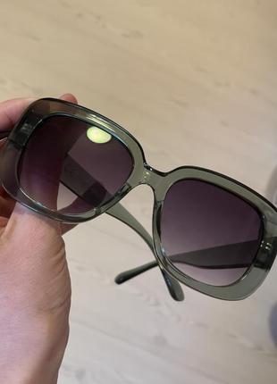 Стильные качественные очки в зеленой хаки оправе от скандинавского бренда kappahl2 фото