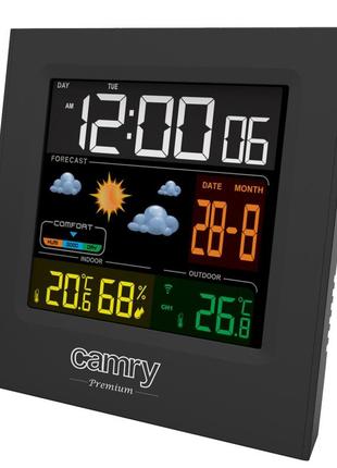 Домашня метеостанція з годинником camry cr 11661 фото