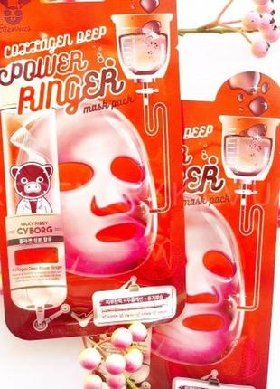 Тканевая маска с коллагеном elizavecca collagen deep power ringer mask pack1 фото