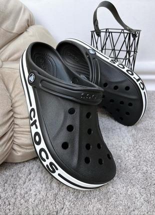 Крокси сабо crocs bayaband clog black чорні унісекс хіт продажів