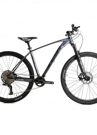Велосипед crosser quick 29" рама 19 altus+suntour+logan чорно-сірий black-gray