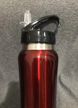 Вакуумная бутылка с поилкой 750 мл термос6 фото