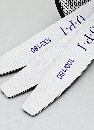Пилка для нігтів півмісяць opi 100/180 грит