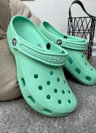 Кроксы сабо crocs classic mint все размеры в наличии1 фото