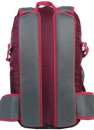 Легкий походный рюкзак с дождевиком 30l rocktrail ian389063 бордовый9 фото