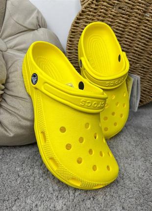 Кроксы сабо crocs classic clog yellow желтые все размеры в наличии