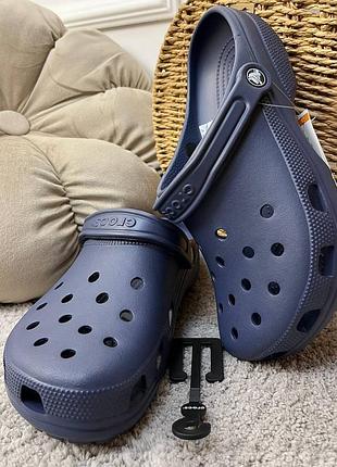 Кроксы сабо crocs classic clog navy синие все размеры в наличии лидер продаж