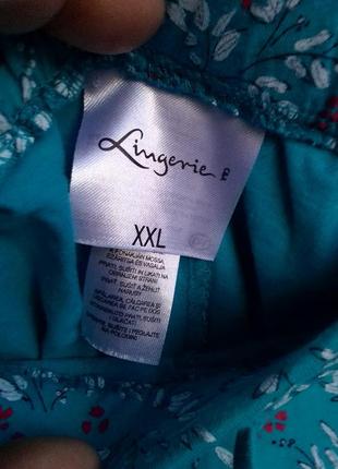 Шорти яскравого блакитного кольору з рослинним принтом lingerie2 фото