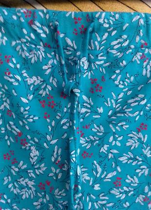 Шорты яркого голубого цвета с растительным принтом lingerie6 фото