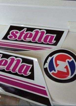Наклейки на мотоцикл мопед советский стелла stella riga рига