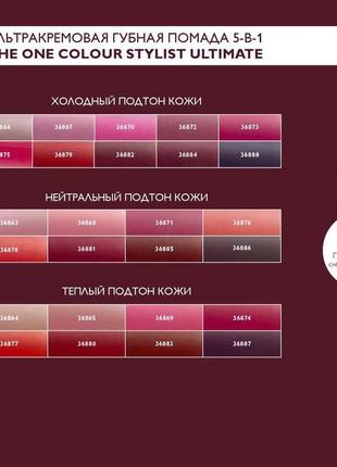 Ультракремовая губная помада 5-в-1 the one colour stylist(пробник) сливовый тауп-368863 фото